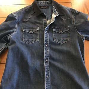 All saints Jean shirt size large.